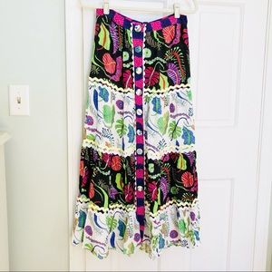 Celia B Mixed Print Skirt
